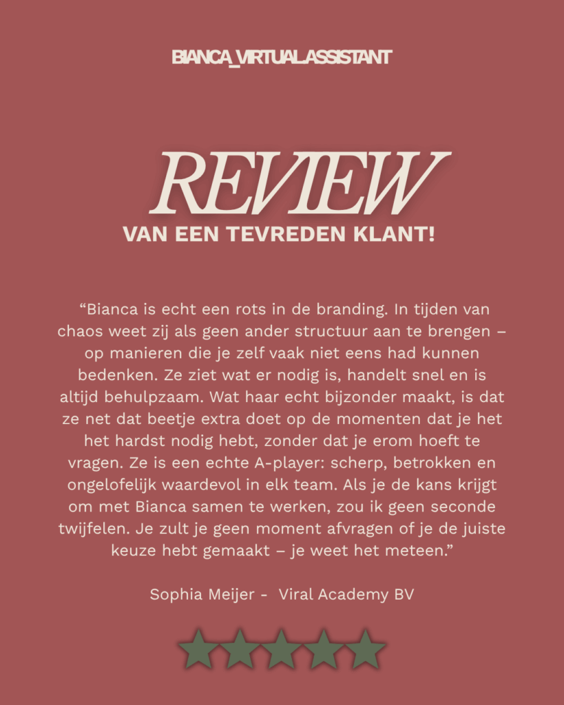 Review van Sophia Meijer